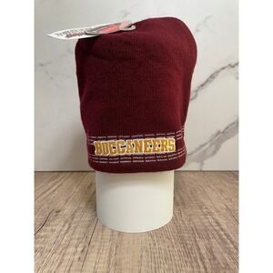 Bellflower HS Buccaneers Reversible Beanie Hat‎ Knit Cuffed Winter Embroidered